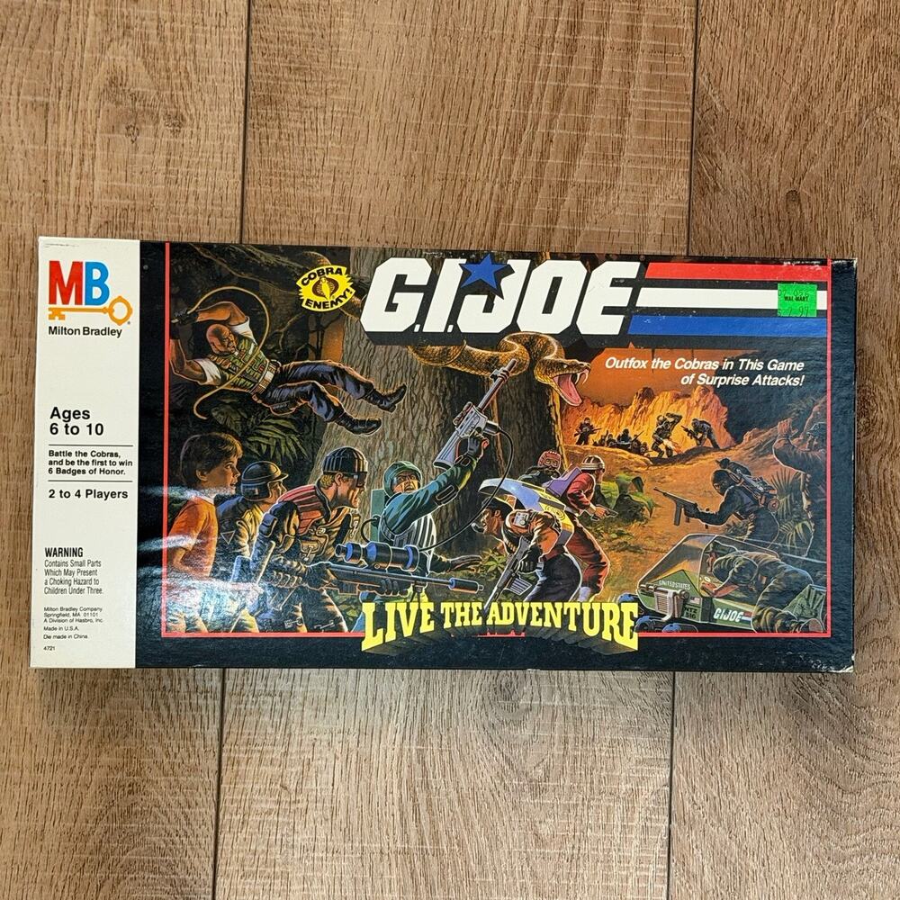 Vintage 1986 GI Joe Live The Adventure Board Game Milton Bradley Hasbro Sealed